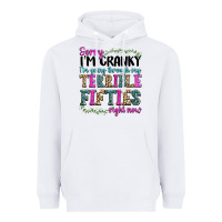 White sorry i’m cranky i’m going through my terrible Heavyweight Hoodie - texasbilliewilder