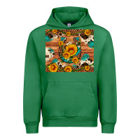 Emerald sunflower gemstone leopard cowhide horseshoe Urban Hoodie - Artiststas