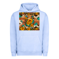 Pigment Grape Ice sunflower gemstone leopard cowhide horseshoe Urban Hoodie - Artiststas