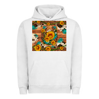 Pigment Lunar Rock sunflower gemstone leopard cowhide horseshoe Urban Hoodie - Artiststas
