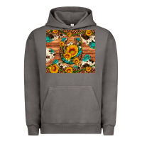 Pigment Tornado sunflower gemstone leopard cowhide horseshoe Urban Hoodie - Artiststas