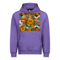 Tulip sunflower gemstone leopard cowhide horseshoe Urban Hoodie - Artiststas