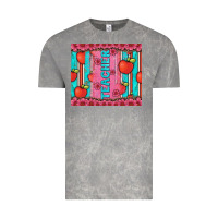 Cloud Rock teacher with  flower glitter and serape leopard Vintage Tee - Artiststas