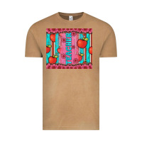 Vintage Camel teacher with  flower glitter and serape leopard Vintage Tee - Artiststas