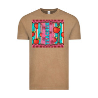 Vintage Coffee teacher with  flower glitter and serape leopard Vintage Tee - Artiststas