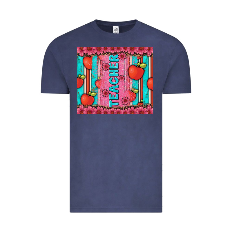 Teacher With  Flower Glitter And Serape Leopard Vintage Tee by Artiststas | Teevron