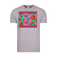Vintage Zinc teacher with  flower glitter and serape leopard Vintage Tee - Artiststas