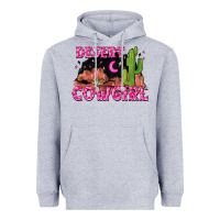 Heather Grey desert cowgirl Heavyweight Hoodie - Zillion Design Studio