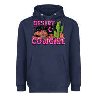Navy desert cowgirl Heavyweight Hoodie - Zillion Design Studio