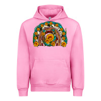 Fuchsia Pink sunflower gemstone leopard cowhide horseshoe rainbow Urban Hoodie - Artiststas