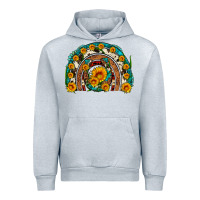 Heather Grey sunflower gemstone leopard cowhide horseshoe rainbow Urban Hoodie - Artiststas
