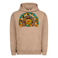 Pigment Burro sunflower gemstone leopard cowhide horseshoe rainbow Urban Hoodie - Artiststas