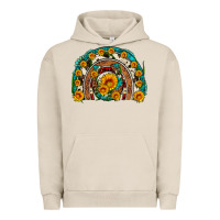 Pigment French Oak sunflower gemstone leopard cowhide horseshoe rainbow Urban Hoodie - Artiststas