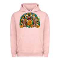 Pigment Salmon sunflower gemstone leopard cowhide horseshoe rainbow Urban Hoodie - Artiststas