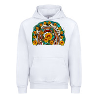 White sunflower gemstone leopard cowhide horseshoe rainbow Urban Hoodie - Artiststas
