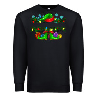 Black custom name christmas elf Premium Sweatshirt - texasbilliewilder
