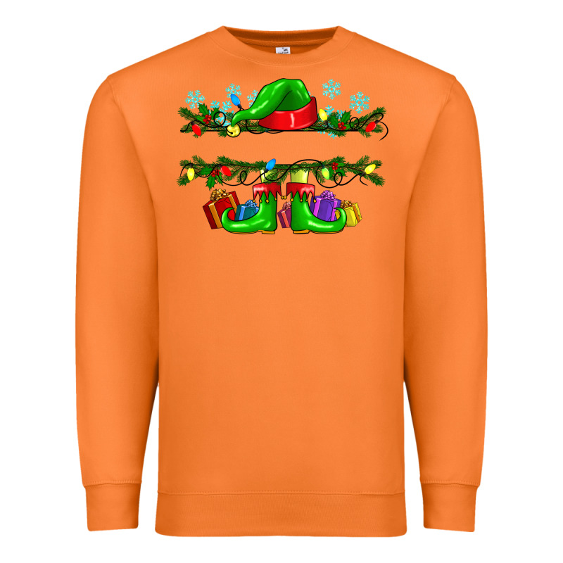 Custom Name Christmas Elf Premium Sweatshirt by texasbilliewilder | Teevron
