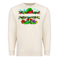 Sandshell custom name christmas elf Premium Sweatshirt - texasbilliewilder