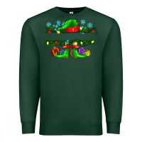 Sports Green custom name christmas elf Premium Sweatshirt - texasbilliewilder