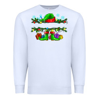 White custom name christmas elf Premium Sweatshirt - texasbilliewilder