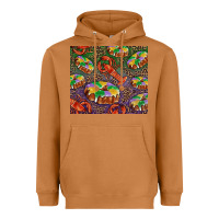 Meerkat Mardi gras king cake and crawfish Heavyweight Hoodie - RanaPortraitStore