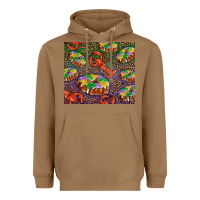 Toasted Coconut Mardi gras king cake and crawfish Heavyweight Hoodie - RanaPortraitStore