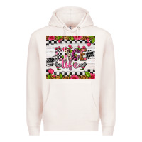 Pale Pink race life tumbler Premium Hoodie - Artiststas