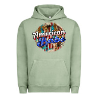 Pigment Oil Green american babe Urban Hoodie - JahusDesignShop