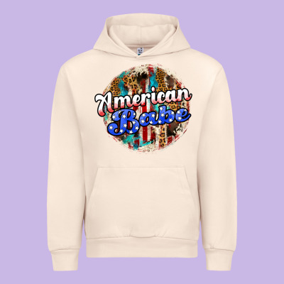 American Babe Urban Hoodie Designed By Jahusdesignshop