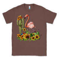 Chestnut flamingo with cactus and sunflowers Classic Tee - BarkalooDesign