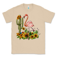 Mushroom flamingo with cactus and sunflowers Classic Tee - BarkalooDesign