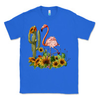 True Royal flamingo with cactus and sunflowers Classic Tee - BarkalooDesign