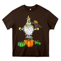 Chocolate Brown Scracrow Heavy Core Tee - CowhideDigitalArt