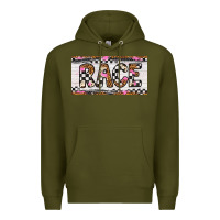 Army Green race license plate Premium Hoodie - Artiststas