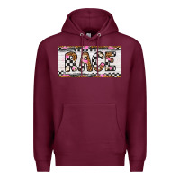 Burgundy race license plate Premium Hoodie - Artiststas