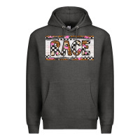 Charcoal Heather race license plate Premium Hoodie - Artiststas
