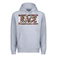 Heather Grey race license plate Premium Hoodie - Artiststas