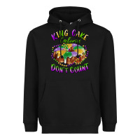 Black mardi gras king cake calories don't count Heavyweight Hoodie - RanaPortraitStore
