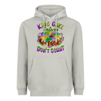 Moon Dust mardi gras king cake calories don't count Heavyweight Hoodie - RanaPortraitStore