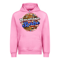 Fuchsia Pink american babe Urban Hoodie - JahusDesignShop