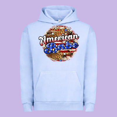 American Babe Urban Hoodie Designed By Jahusdesignshop