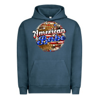Pigment Midnight Navy american babe Urban Hoodie - JahusDesignShop