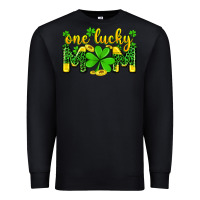 Black one lucky mom Premium Sweatshirt - Zillion Design Studio