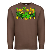 Chestnut one lucky mom Premium Sweatshirt - Zillion Design Studio