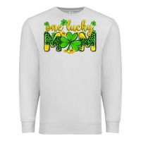 Dove Grey one lucky mom Premium Sweatshirt - Zillion Design Studio