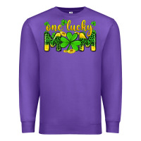 Purple one lucky mom Premium Sweatshirt - Zillion Design Studio