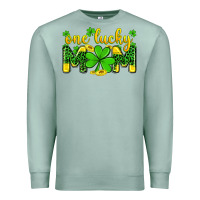 Seafoam one lucky mom Premium Sweatshirt - Zillion Design Studio