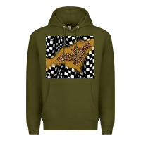 Army Green racing glitter leopard Premium Hoodie - JahusDesignShop