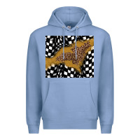 Colony Blue racing glitter leopard Premium Hoodie - JahusDesignShop