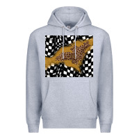 Heather Grey racing glitter leopard Premium Hoodie - JahusDesignShop